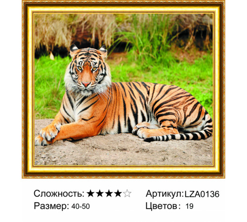 Алмазная мозаика "Величественный тигр"
